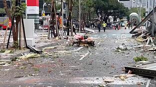 Bei der Explosion wurden mindestens sieben Menschen verletzt.
