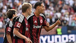 Brachte die Eintracht in F&uuml;hrung: Younes Ebnoutalib