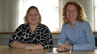 Johanna Baumann (l.) und Lena Able planen für die neue Marktkapelle. Johanna Baumann (l.) und Lena Able planen für die neue Marktkapelle.