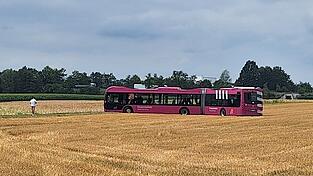 Im Landkreis Straubing-Bogen landete einer der SEV-Bus in einem Kornfeld. Der Fahrer hatte sich verfahren.