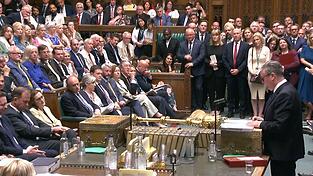 Starmer erlebte seine letzte Fragestunde im britischen Parlament. Starmer erlebte seine letzte Fragestunde im britischen Parlament.