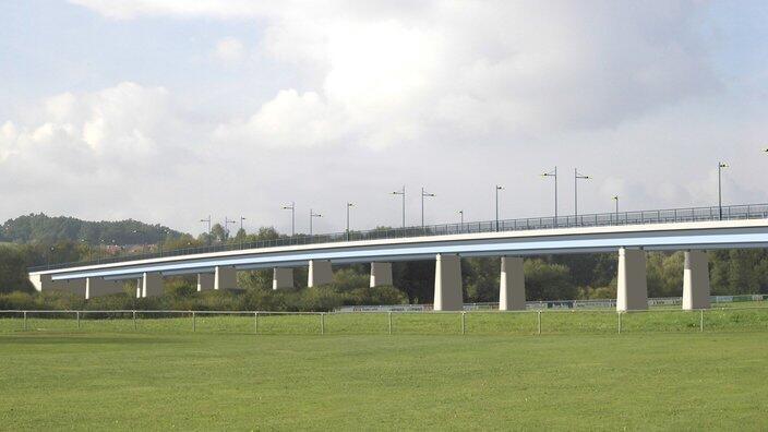Bereits aus dem Jahr 2006 gibt es eine Visualisierung der Sallerner Regenbr&uuml;cke. Sind deren Gegner nun gescheitert? (Visualisierung)
