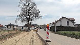 Zurzeit wird ein neuer Radweg f&uuml;r die Gemeinde Vilsheim gebaut.