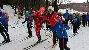 Mit einer starken Abordnung war der Nachwuchs des Further Skiclubs an den Start gegangen, hier mit Georg W&uuml;rz und Thomas Steindl.