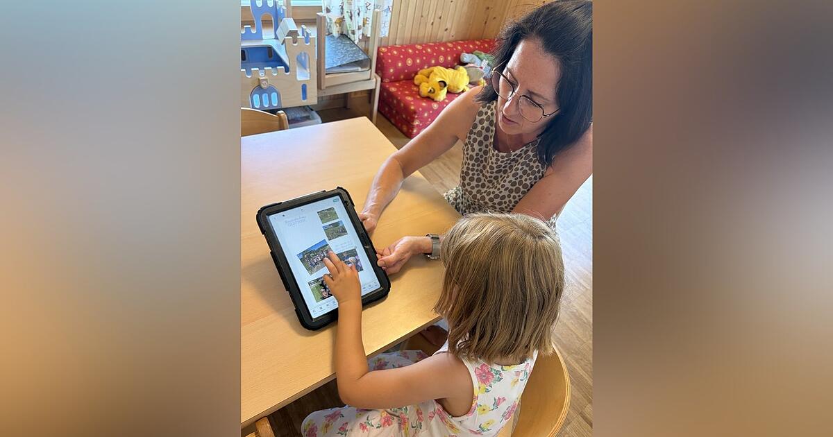 Tablets are being introduced into daycare centers in the Straubing-Bogen ...