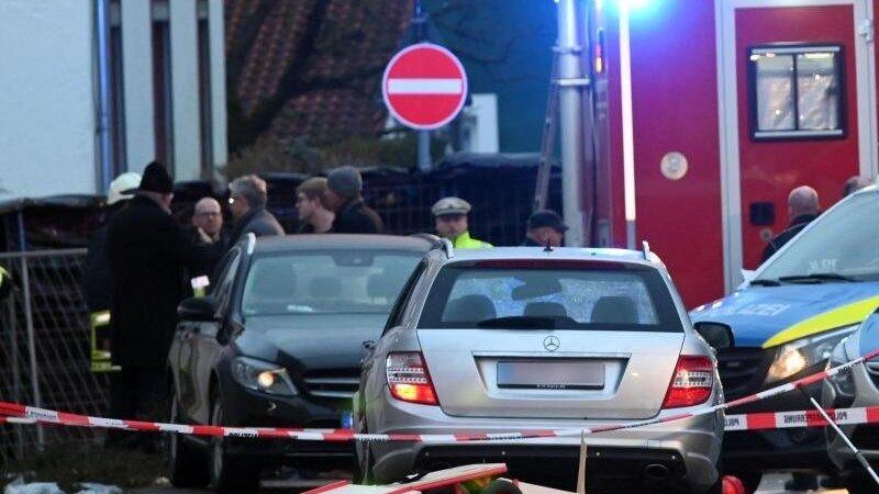 Blick auf das Auto (M), das im Februar 2020 in einen Rosenmontagsumzug in Volkmarsen fuhr. Blick auf das Auto (M), das im Februar 2020 in einen Rosenmontagsumzug in Volkmarsen fuhr.