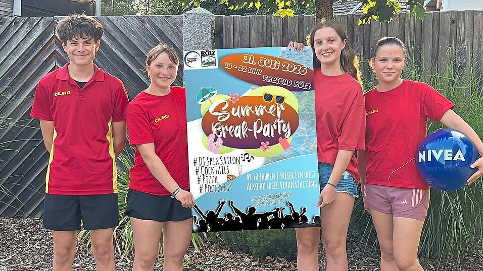 Die DLRG-Jugend möchte eine fröhliche Poolparty mit ihren Gästen feiern. Die DLRG-Jugend möchte eine fröhliche Poolparty mit ihren Gästen feiern.