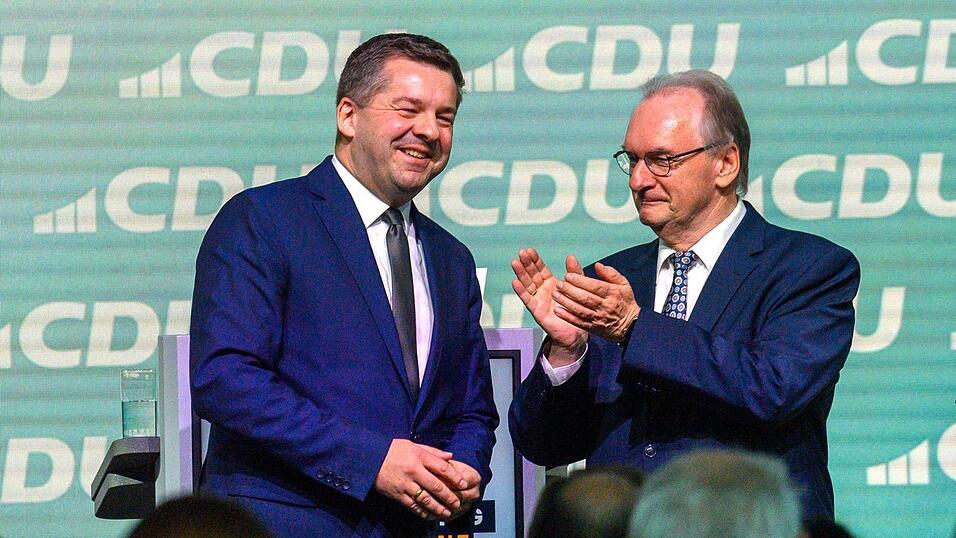 Sven Schulze (CDU) will im Januar Ministerpr&auml;sident werden und auf Reiner Haseloff (CDU) folgen. (Archivbild)