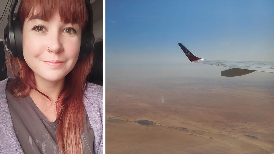 Schon bei ihrem Flug nach Namibia hat Kati Auerswald die endlose Weite des Landes entdeckt.