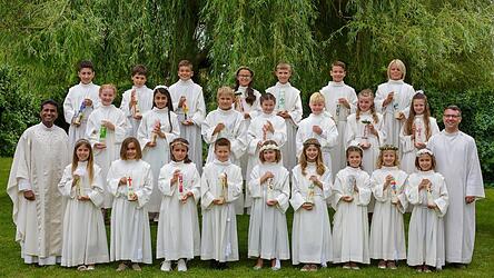 Die Erstkommunionkinder aus Bruckberg.