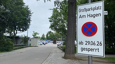 Ab 29. Juni ist der Gro&szlig;parkplatz Hagen wieder gesperrt.