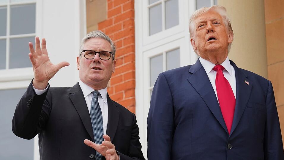 Trump und Starmer trafen sich in diesem Sommer bereits in Schottland (Archivbild).