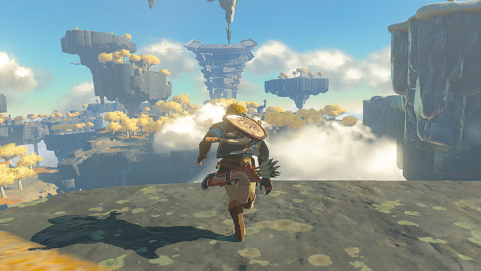 In seinem neuen Abenteuer verschlägt es Link auch in den Himmel.
