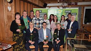 Die Kandiaten der Grünen und Offene Bürgerliste Langenpreising.