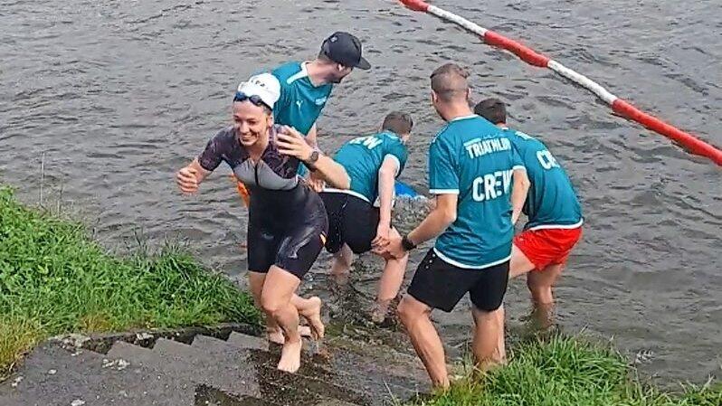 Ausstieg aus der Donau.