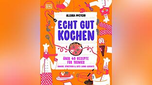 „Echt gut kochen – Über 40 Rezepte für Teenies“, erschienen im DK-Verlag. „Echt gut kochen – Über 40 Rezepte für Teenies“, erschienen im DK-Verlag.