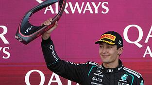 George Russell gibt den WM-Titel nicht auf. George Russell gibt den WM-Titel nicht auf.
