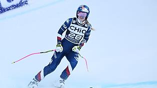 US-Skistar Lindsey Vonn schied beim Abfahrtsrennen in Garmisch-Partenkirchen aus.