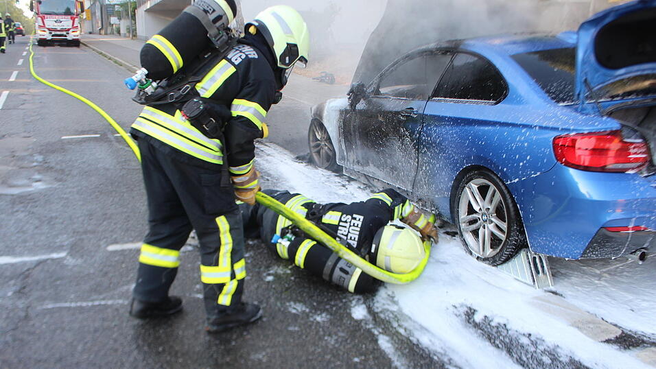Die Feuerwehr löschte den Brand schnell. 