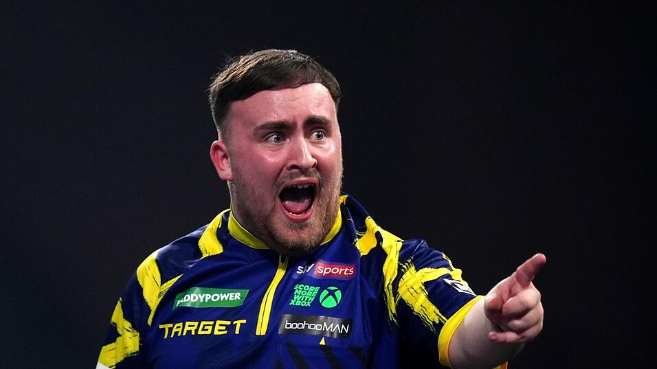 Legte sich mit den Fans an: Luke Littler. Legte sich mit den Fans an: Luke Littler.