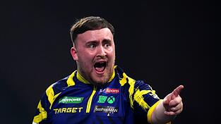 Legte sich mit den Fans an: Luke Littler. Legte sich mit den Fans an: Luke Littler.