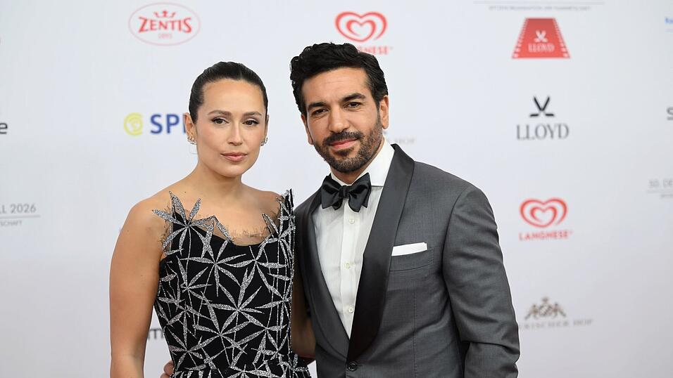 M'Barek und seine Frau Jessica Anfang des Jahres beim Deutschen Filmball. (Archivbild)