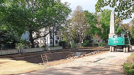 Die Brunnen beim Schwammerl werden erneuert.