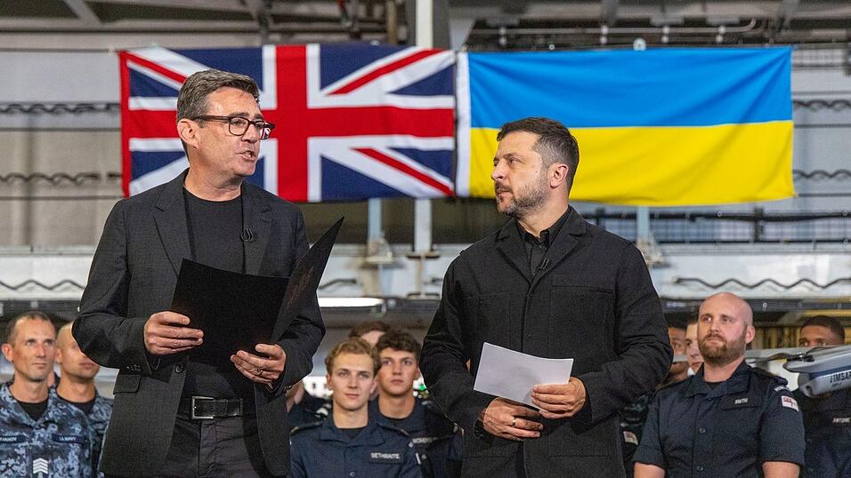 Der ukrainische Präsident Selenskyj war für Premier Burnham der erste Staatsgast nach dessen Amtsübernahme. (Archivbild) Der ukrainische Präsident Selenskyj war für Premier Burnham der erste Staatsgast nach dessen Amtsübernahme. (Archivbild)