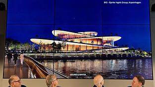 Das Büro Bjarke Ingels Group hat den Wettbewerb gewonnen. Das Büro Bjarke Ingels Group hat den Wettbewerb gewonnen.