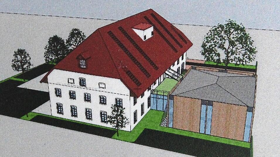 Perspektivische Darstellung aus dem vorgelegten Tekturplan.