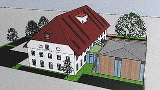 Perspektivische Darstellung aus dem vorgelegten Tekturplan.