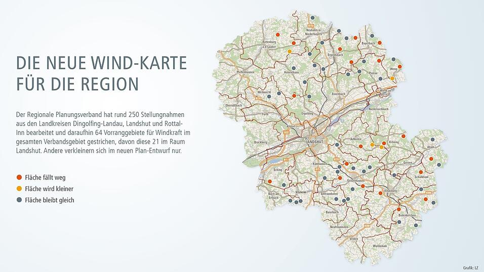 Beim Planungsverband gingen während des sogenannten Anhörungsverfahrens rund 250 Stellungnahmen zur vorherigen Wind-Karte ein (davon 21 von Behörden, 45 von Gemeinden, 14 von Unternehmen, 13 von Verbänden, zwölf von Vereinen, 141 aus der Öffentlichkeit von insgesamt 355 Bürgern). Beim Planungsverband gingen während des sogenannten Anhörungsverfahrens rund 250 Stellungnahmen zur vorherigen Wind-Karte ein (davon 21 von Behörden, 45 von Gemeinden, 14 von Unternehmen, 13 von Verbänden, zwölf von Vereinen, 141 aus der Öffentlichkeit von insgesamt 355 Bürgern).