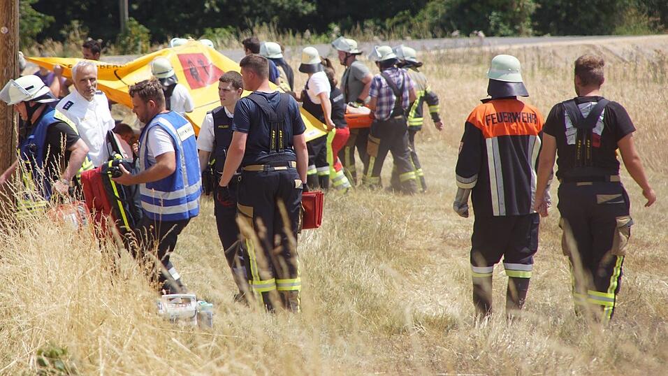 Zahlreiche Rettungskräfte waren vor Ort.