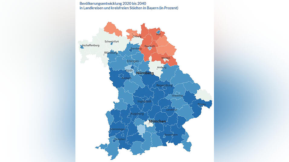 Die Bevölkerungsvorausberechnung der Bertelsmann-Stiftung für die bayerischen Kommunen von 2020 bis 2040 Die Bevölkerungsvorausberechnung der Bertelsmann-Stiftung für die bayerischen Kommunen von 2020 bis 2040
