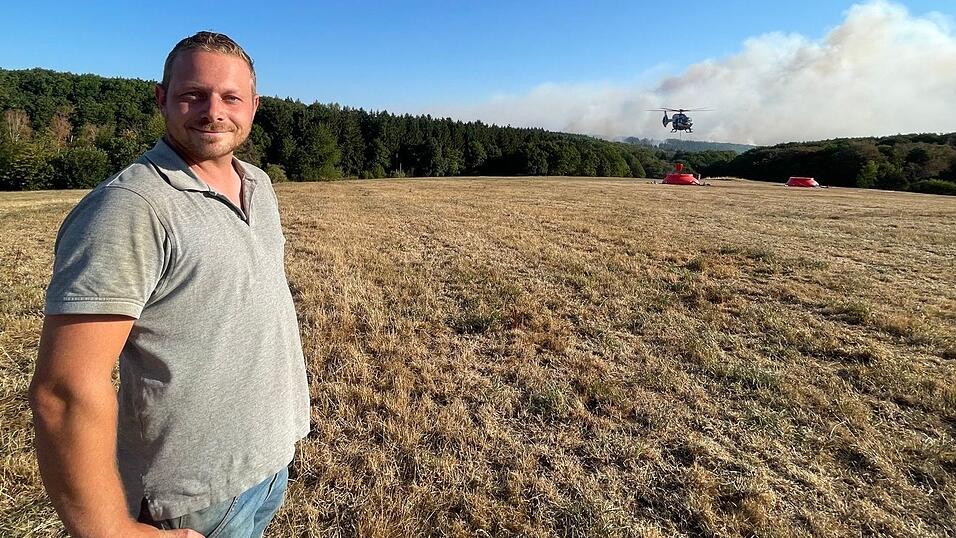 Nie hätte Patrick Koch gedacht, dass es so nah an seinem Zuhause einen so großen Waldbrand geben würde. Nie hätte Patrick Koch gedacht, dass es so nah an seinem Zuhause einen so großen Waldbrand geben würde.