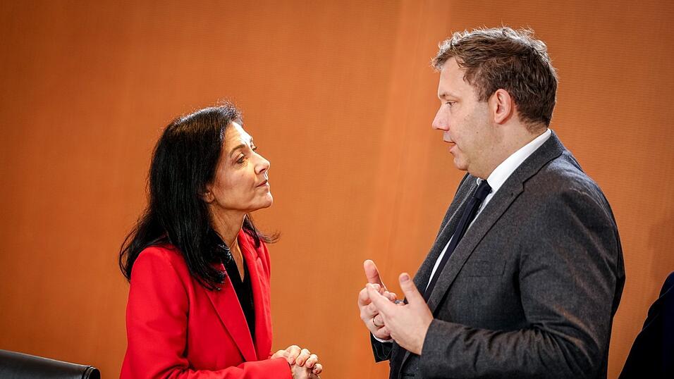 Einander in herzlicher Abneigung verbunden: Wirtschaftsministerin Katherina Reiche und Finanzminister Lars Klingbeil.