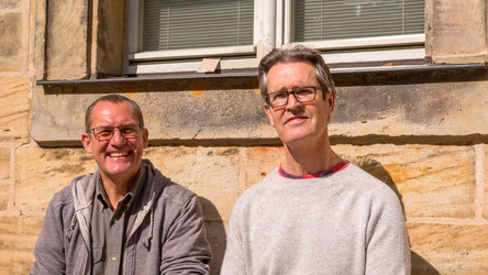 Bap Koller (l.) mit Schauspieler Rupert Everett