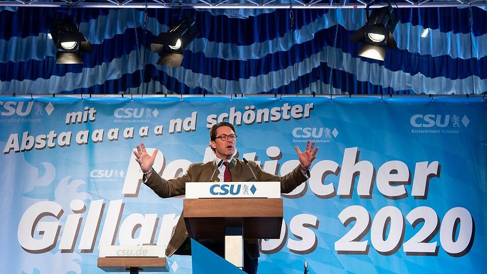 Im vergangenen Jahr stand f&uuml;r die CSU Bundesverkehrsminister Andreas Scheuer auf der B&uuml;hne.