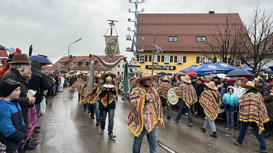 EIndr&uuml;cke vom Mauerner Faschingsumzug 2024.