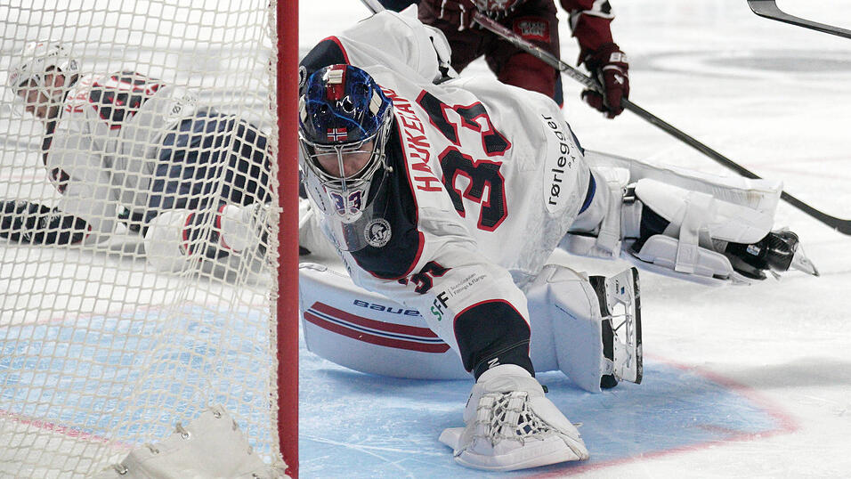 Straubing Tigers-Goalie Haukeland spielt bislang eine &uuml;berzeugende WM.