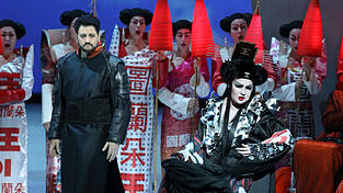 Anna Netrebko (Turandot) und Yusif Eyvazov (Kalaf) in 'Turandot' im Nationaltheater Anna Netrebko (Turandot) und Yusif Eyvazov (Kalaf) in 'Turandot' im Nationaltheater