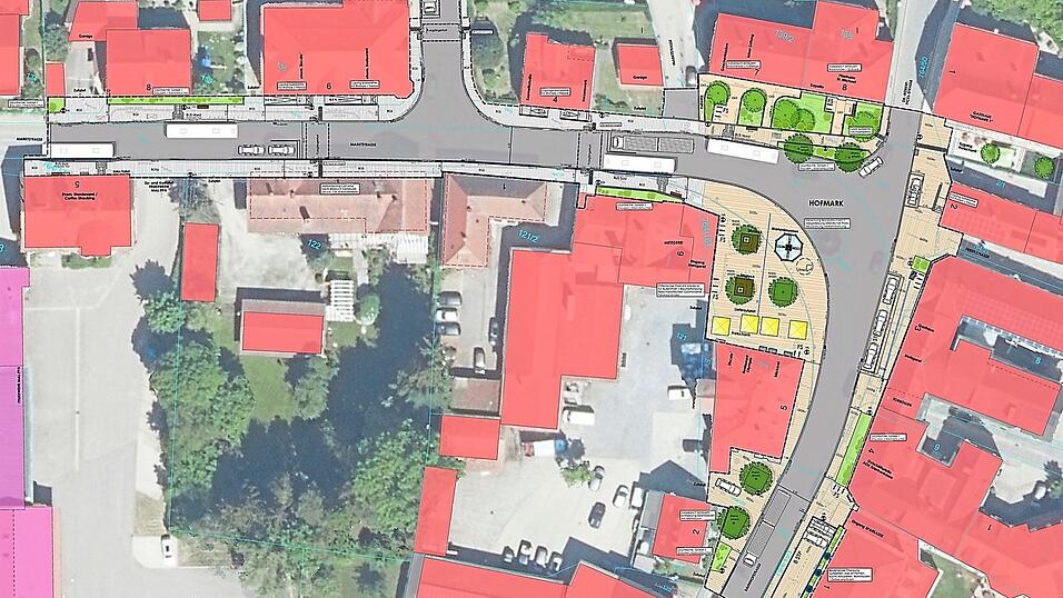 Die Variante Nummer 2 der Planungen des Architekturb&uuml;ros MKS sieht im Rahmen von Stadtumbau West unter anderem eine Verlegung des Marienbrunnens vor.