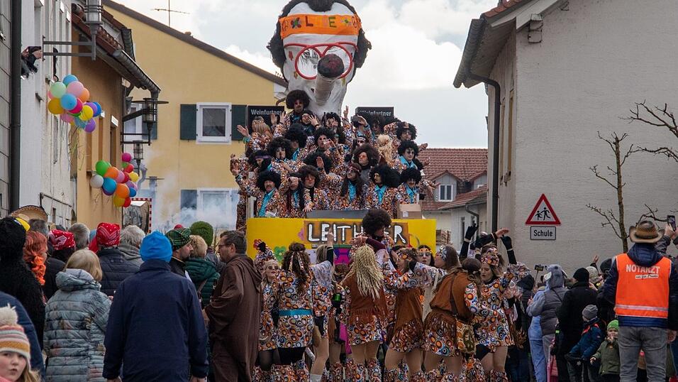 Ausgelassene Stimmung herrschte beim Faschingsumzug in Hofkirchen.