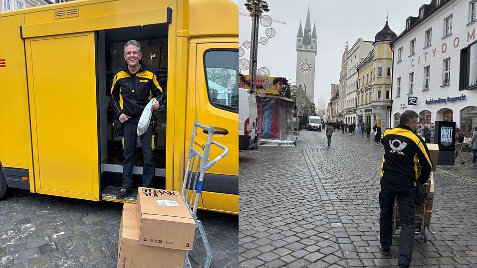 Martin Bauer ist Zusteller der Deutschen Post und beliefert seit 20 Jahren den Theresienplatz und die Seitengassen. Martin Bauer ist Zusteller der Deutschen Post und beliefert seit 20 Jahren den Theresienplatz und die Seitengassen.