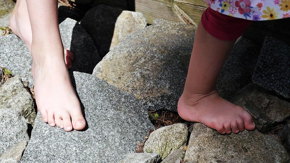 Der Barfußpfad im Erlebnispark Voglsam. Der Barfußpfad im Erlebnispark Voglsam.