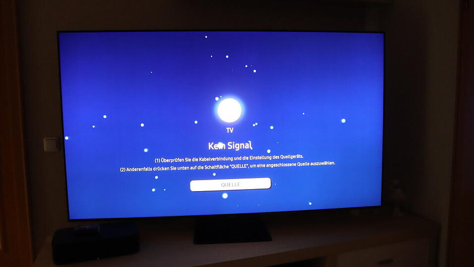 Kein TV-Signal am Sonntag - und auch am Montag war bis nachmittags noch keine Besserung in Sicht.
