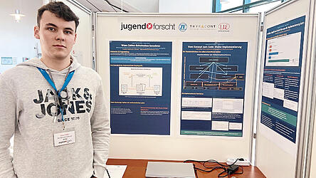 Lukas Friedl wurde Regionalsieger im Fachbereich Mathematik/Informatik. Er befasste sich mit der Frage, wie kryptografische Verfahren sichere Daten&uuml;bertragung auf mathematischer Ebene erm&ouml;glichen.