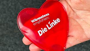 Die Linke macht Wahlkampf - und empfiehlt sich selbst. (Archivbild) Die Linke macht Wahlkampf - und empfiehlt sich selbst. (Archivbild)