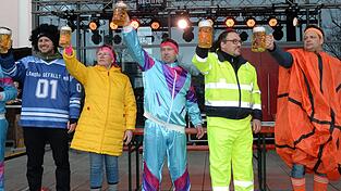 Matthias Kohlmayer, Heike Aichner, Martin Aigner, Daniel Lang und Thomas Lorenz (v.l.) stemmten um die Wette.