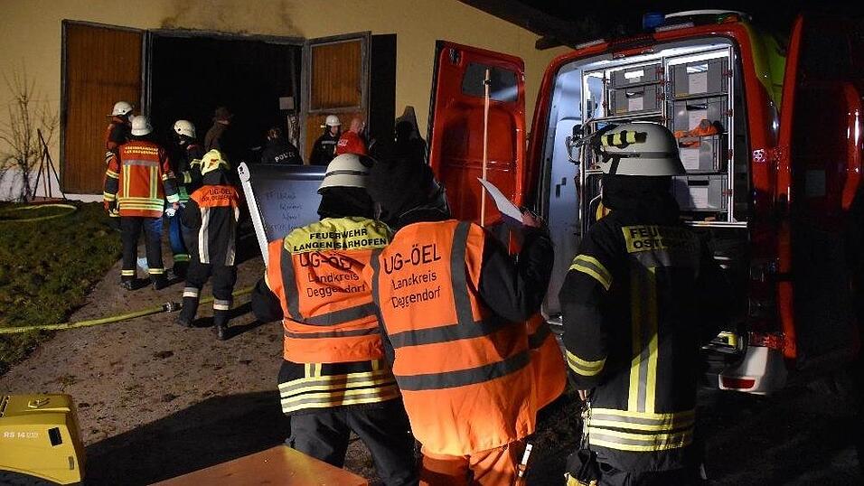 Bei einem Brand auf einem Bauernhof im Landkreis Deggendorf kamen mehrere Rinder ums Leben.